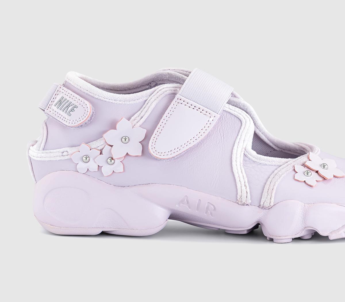 NikeAir Rift TrainersBleached Lilac Metallic Silver Wolf Grey