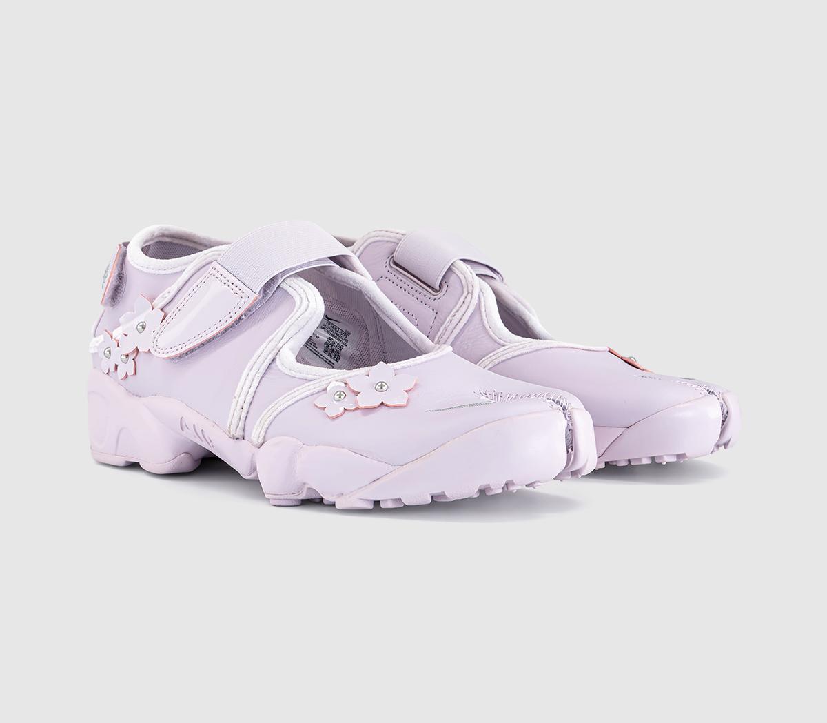 NikeAir Rift TrainersBleached Lilac Metallic Silver Wolf Grey