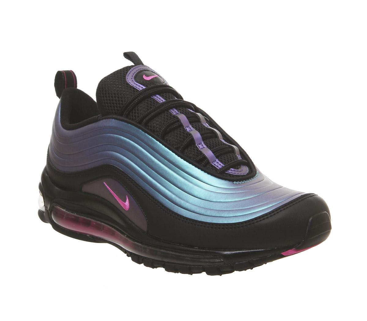 Nike air max 97 black best sale and fuchsia