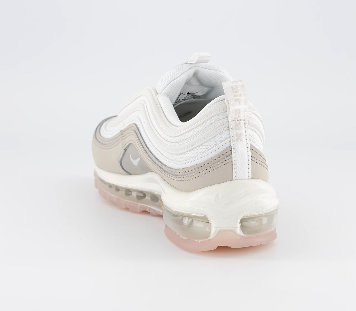 nike white air max 97 trainers