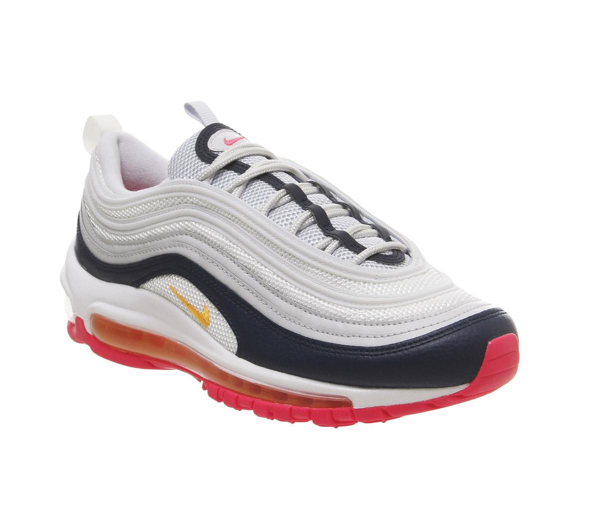 Grey and pink 2024 air max 97 trainers