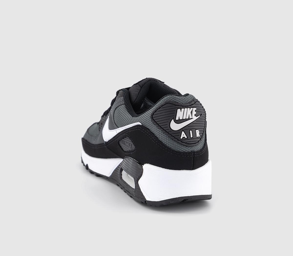 NikeAir Max 90 TrainersBlack White Leather