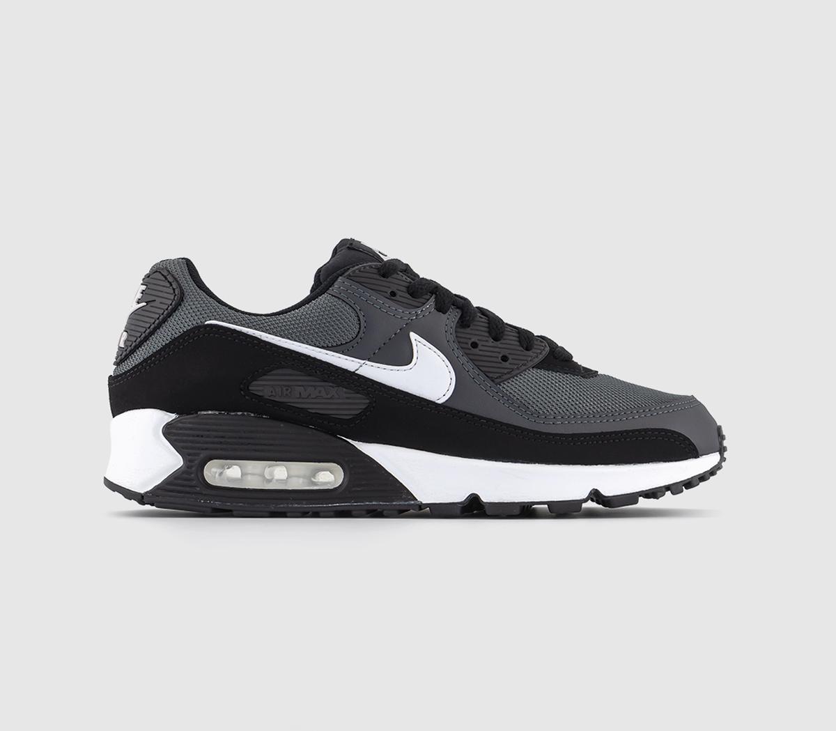 NikeAir Max 90 TrainersBlack White Leather