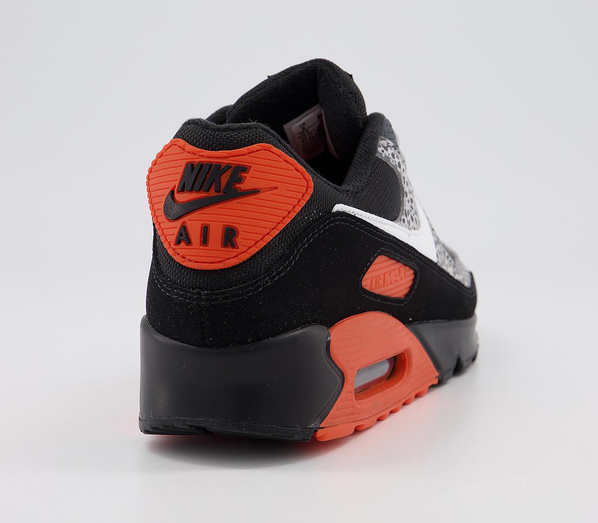 nike-air-max-90-trainers-black-white-safety-orange-unisex-sports