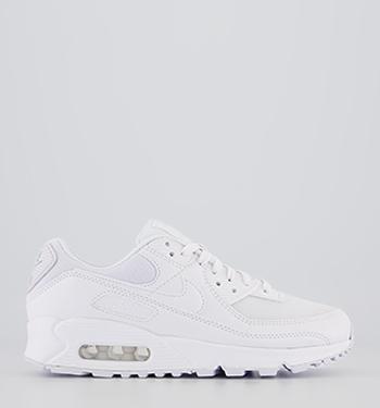 white nike trainers with air bubble