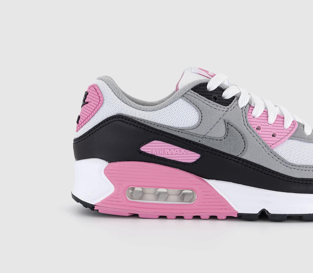 NikeAir Max 90 Trainers NikeAir Max 90 TrainersWhite Grey Rose