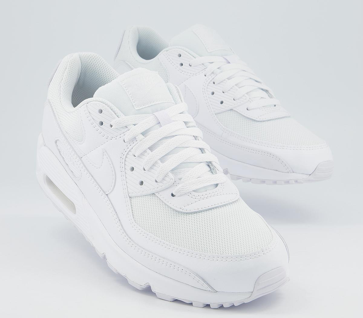 Nike Air Max 90 Trainers Nike Air Max 90 Trainers White Whte