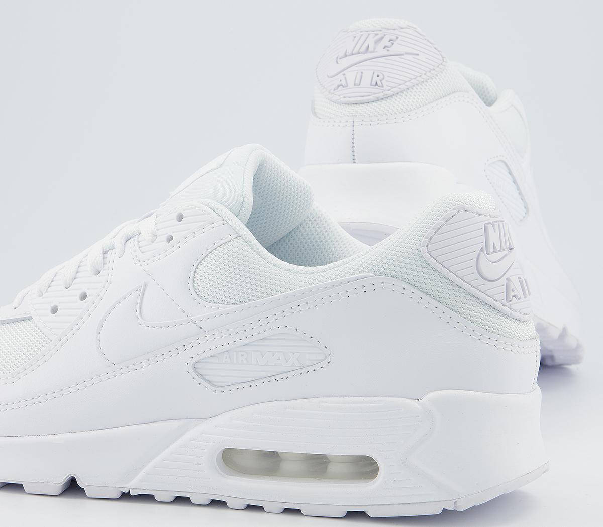 Nike Air Max 90 Trainers Nike Air Max 90 Trainers White Whte