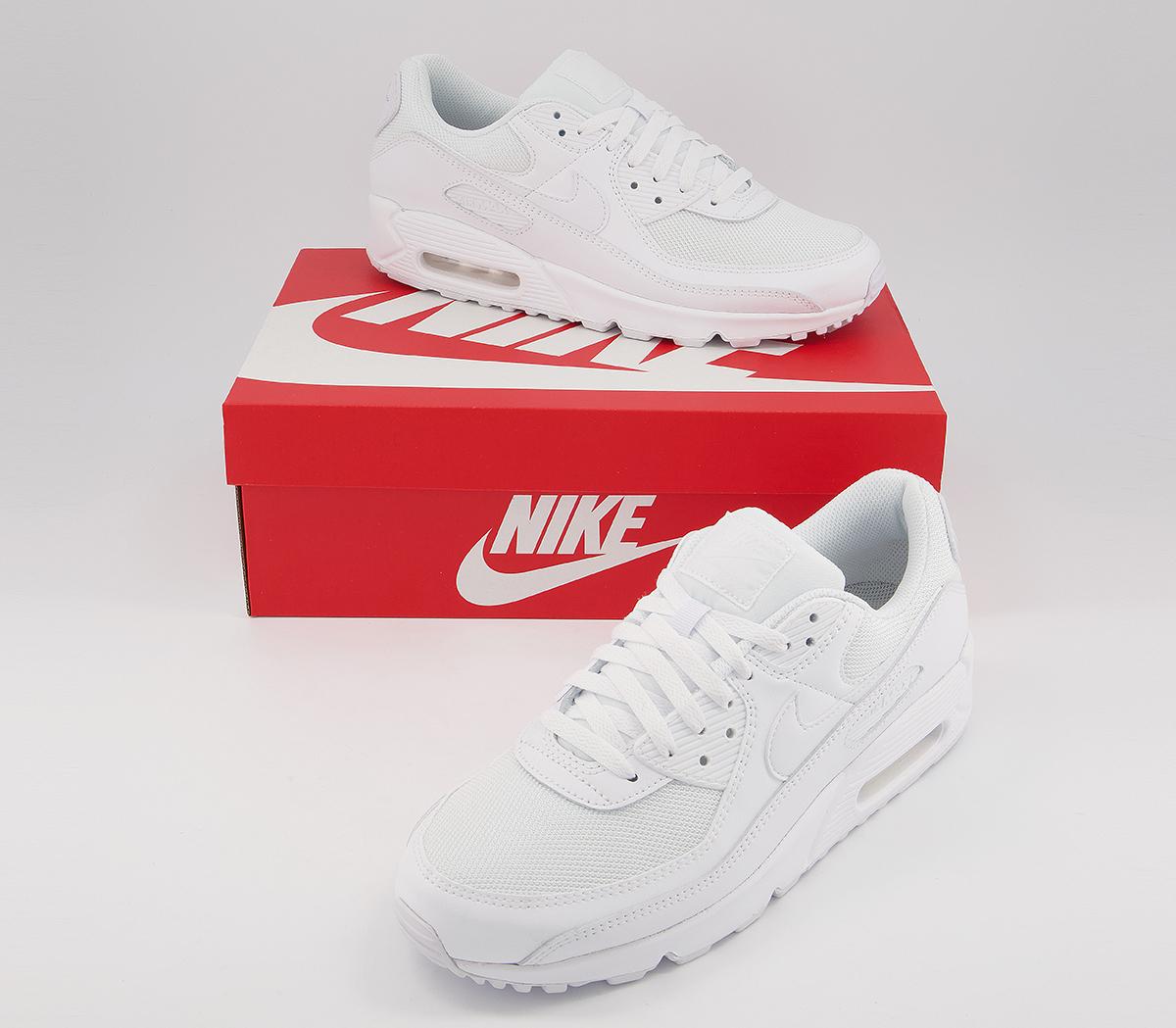 Nike Air Max 90 Trainers Nike Air Max 90 Trainers White Whte