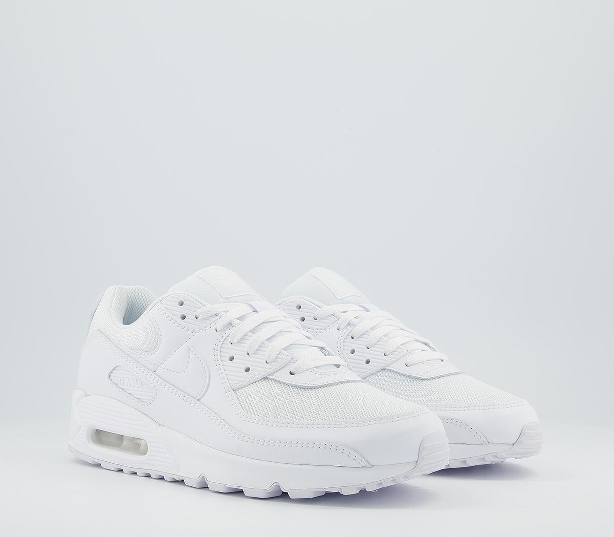 Nike Air Max 90 Trainers Nike Air Max 90 Trainers White Whte