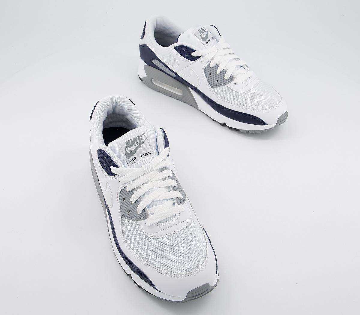 air max 90 white grey obsidian