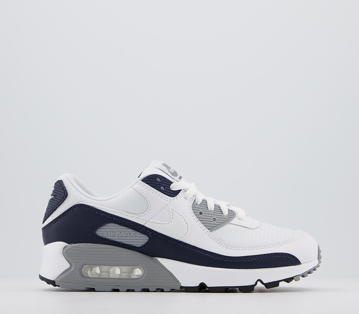 NikeAir Max 90 TrainersWhite White Particle Grey Obsidian