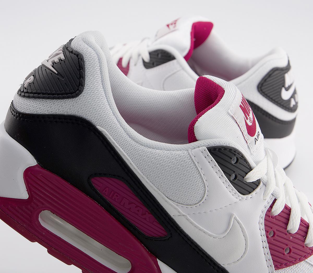 NikeAir Max 90White White Chile Red Black