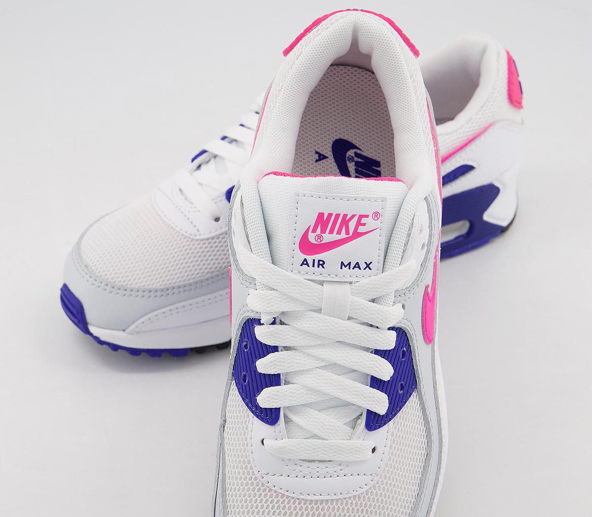 air max 90 white hyper pink