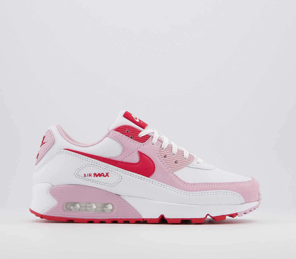 pink and white air max 90s