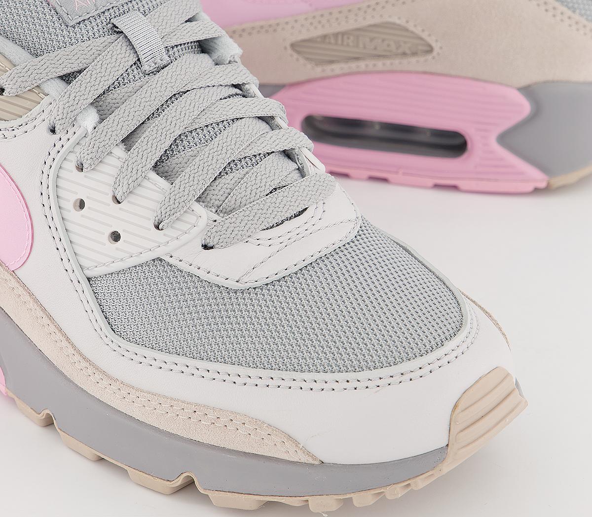 nike air max 90 vast grey pink wolf