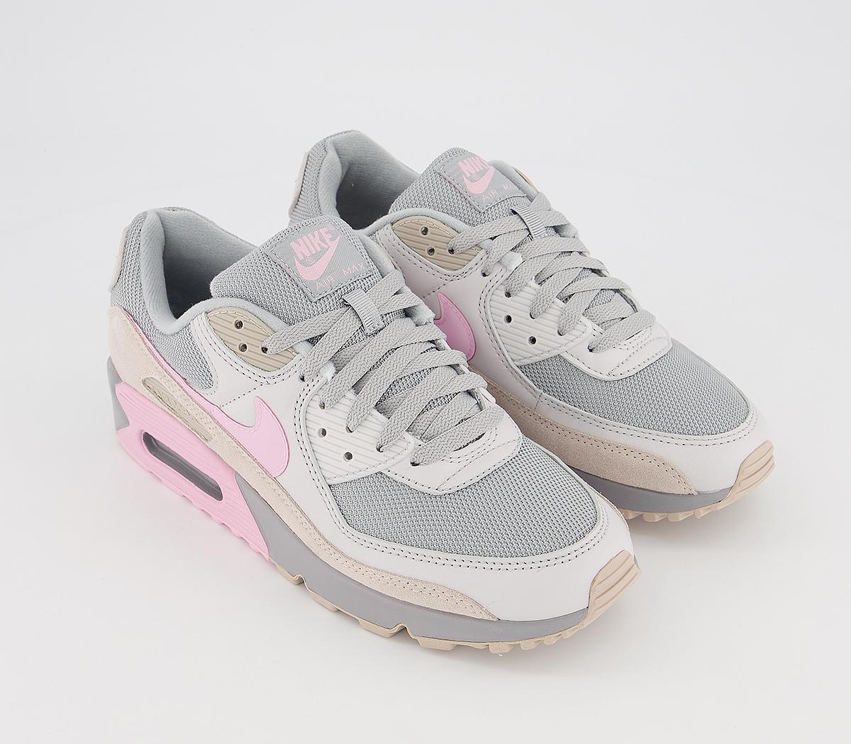 nike air max 90 vast grey pink wolf