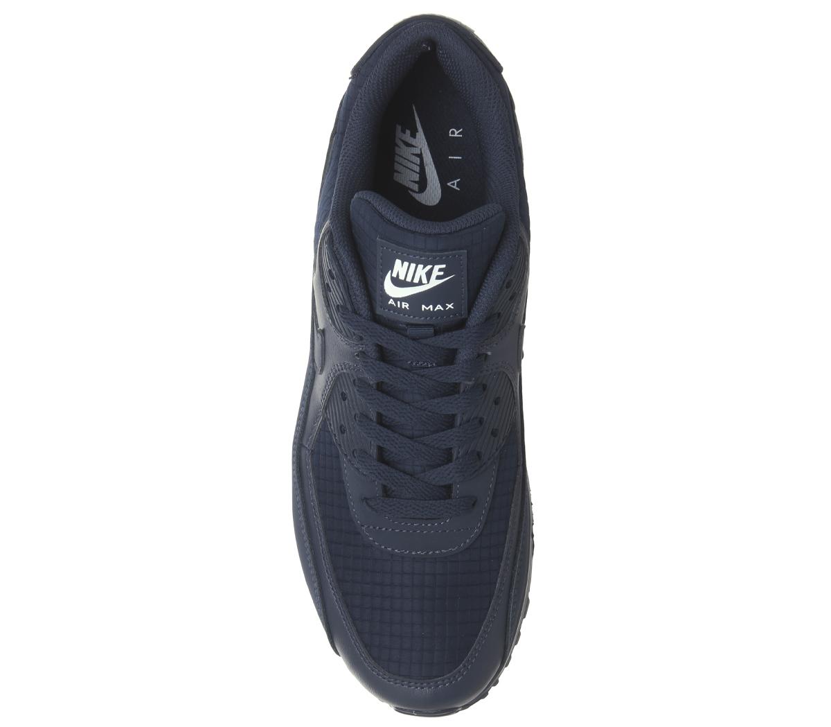 Nike Air Max 90 Trainers Midnight Navy White Nike Air Max 90