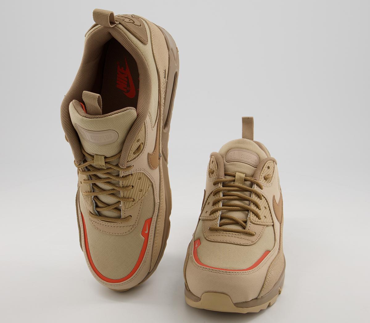 nike air max 90 surplus desert & safety orange