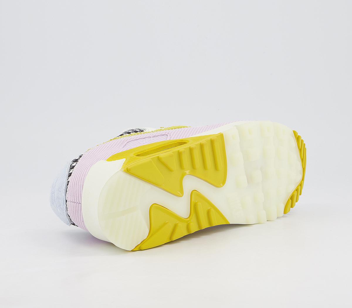 NikeAir Max 90 TrainersSail Bright Citron Doll Lobster Signal Blue Hydro