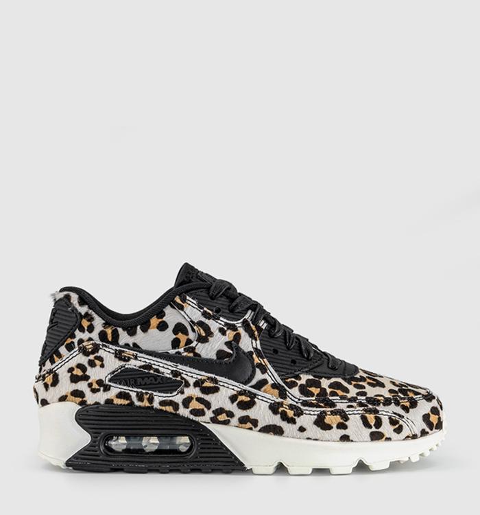Nike Air Max 90 Leopard Black Black Sail Sail