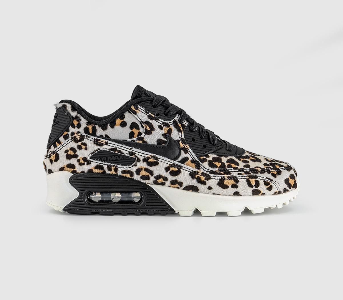 Nike Women's Air Max 90 Trainers - Black/Sail - 5.5 (39) - Image 3