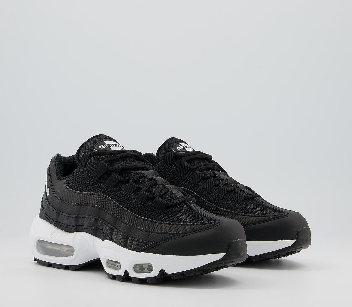 nike air max 95 black and white womens
