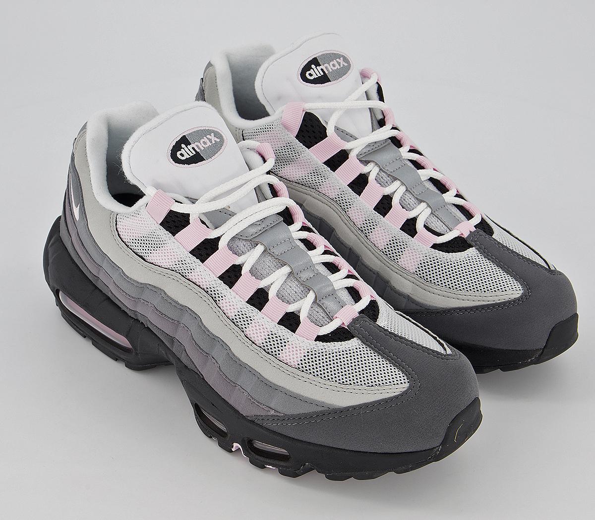 black grey and pink air max 95