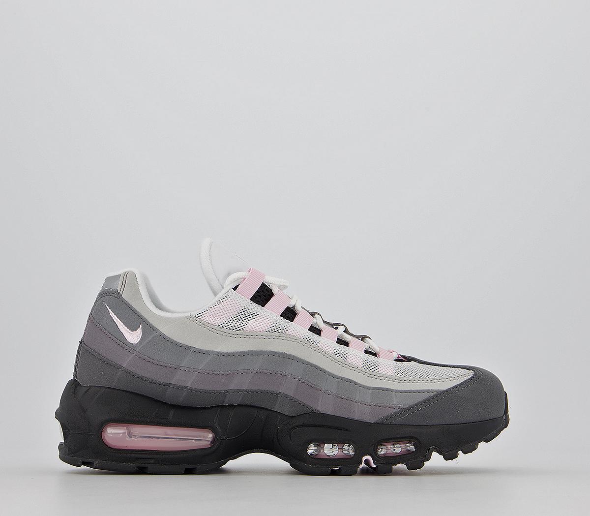 pink grey and black air max 95