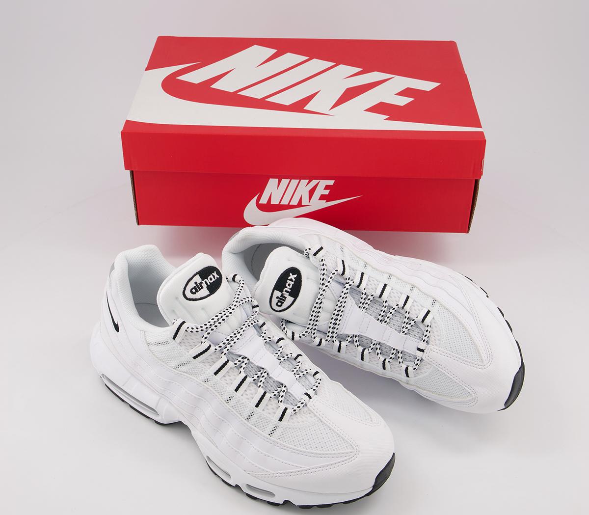 nike air max 95 trainers in white