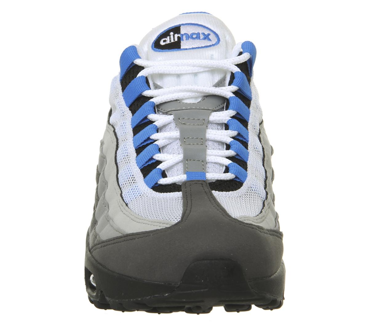 NikeAir Max 95 TrainersWhite Photo Blue Granite Dust