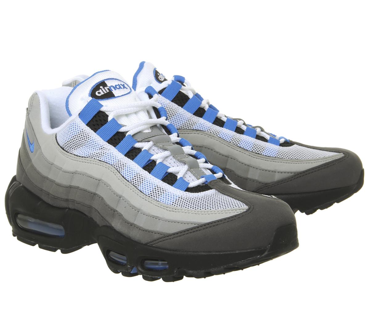 NikeAir Max 95 TrainersWhite Photo Blue Granite Dust