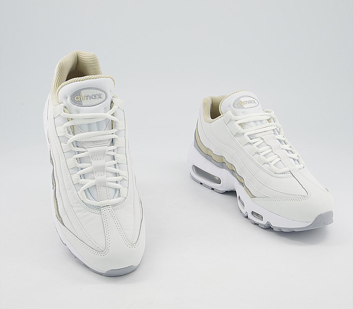 Nike Air Max 95 Trainers Nike Air Max 95 Trainers Summit White Wolf Grey Rattan White