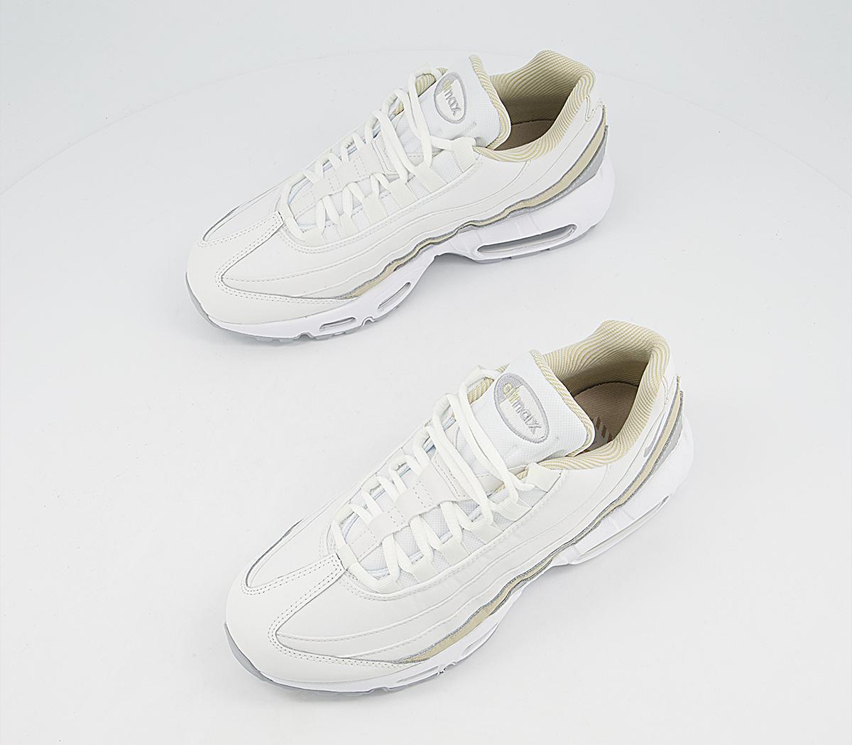 Nike Air Max 95 Trainers Nike Air Max 95 Trainers Summit White Wolf Grey Rattan White