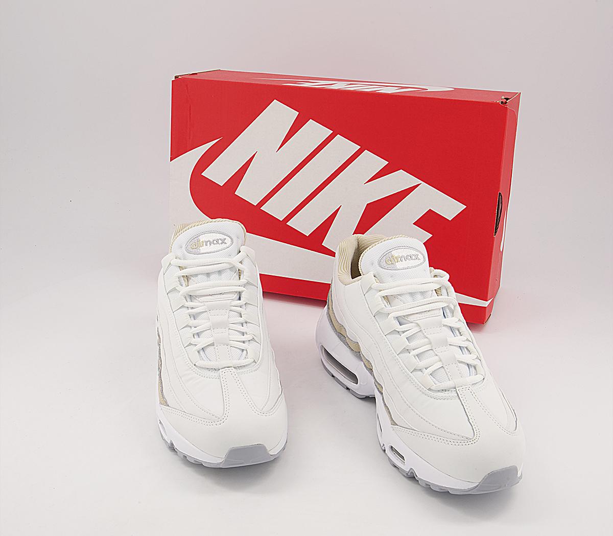Nike Air Max 95 Trainers Nike Air Max 95 Trainers Summit White Wolf Grey Rattan White