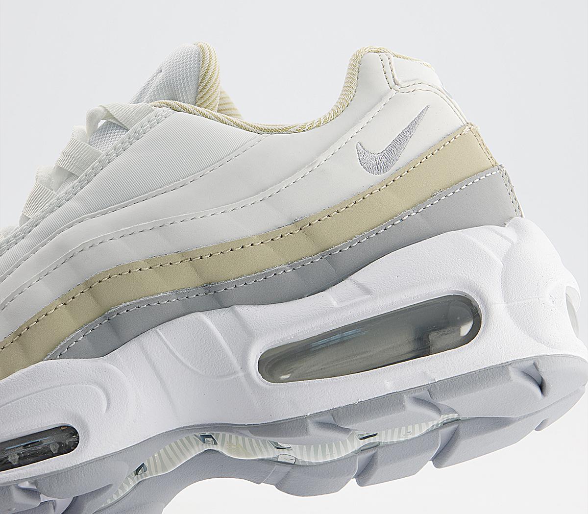 Nike Air Max 95 Trainers Nike Air Max 95 Trainers Summit White Wolf Grey Rattan White