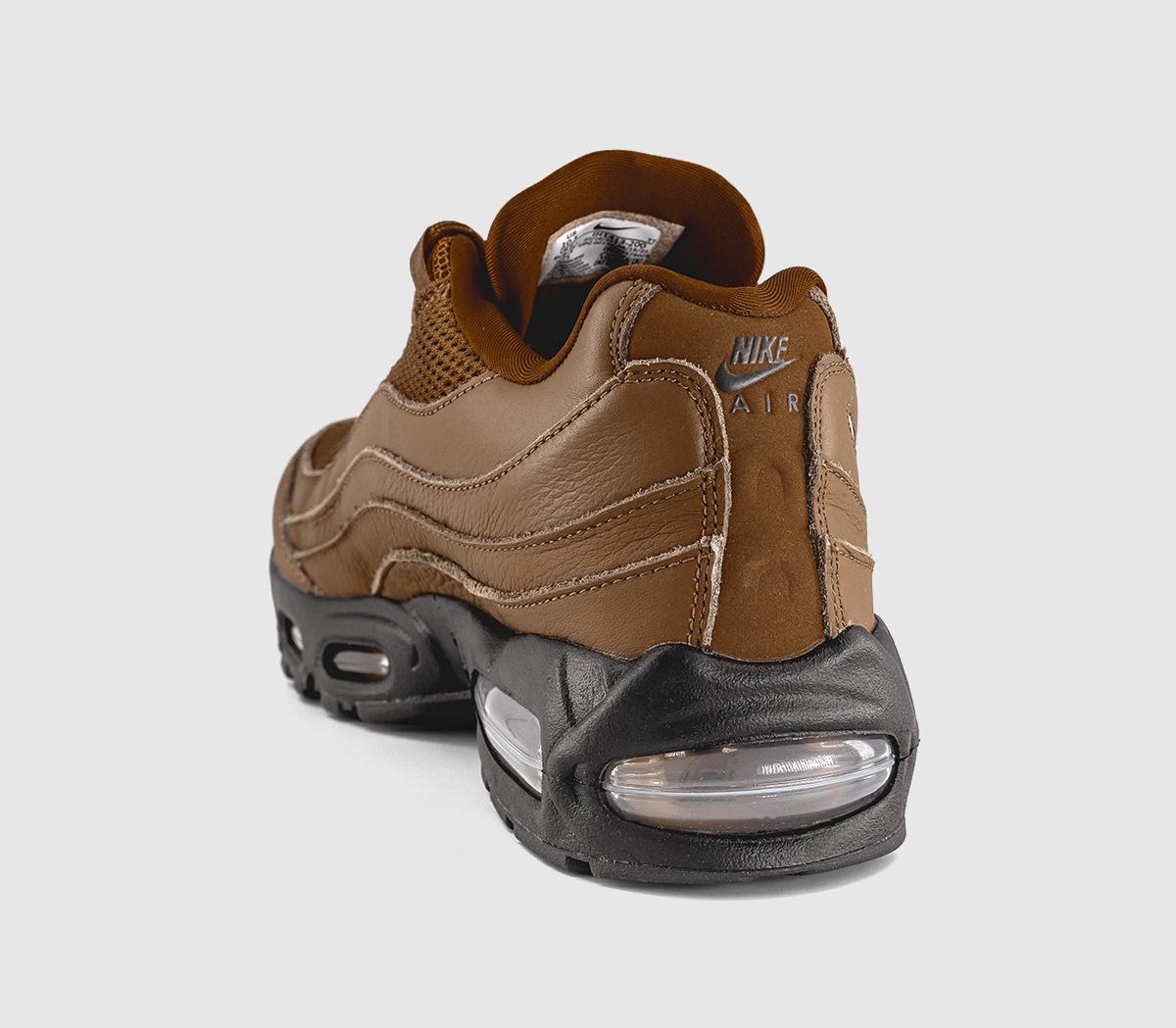 Nike Air Max 95 Trainers Lt British Tan Flax Velvet Brown - Unisex Nike Air Max 95 Trainers Lt British Tan Flax Velvet Brown - Unisex
