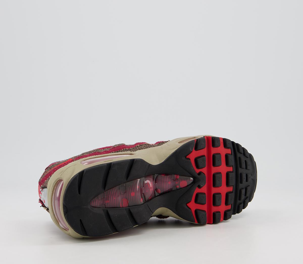 nike air max 95 velvet brown university red team red