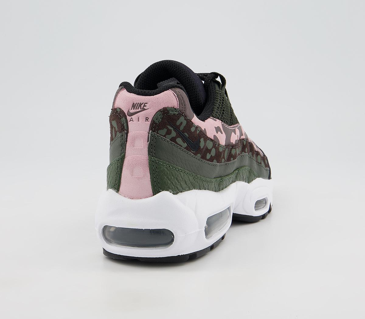 Nike Air Max 95 Trainers Nike Air Max 95 Trainers Brown Basalt Black Sequoia Pink Glaze