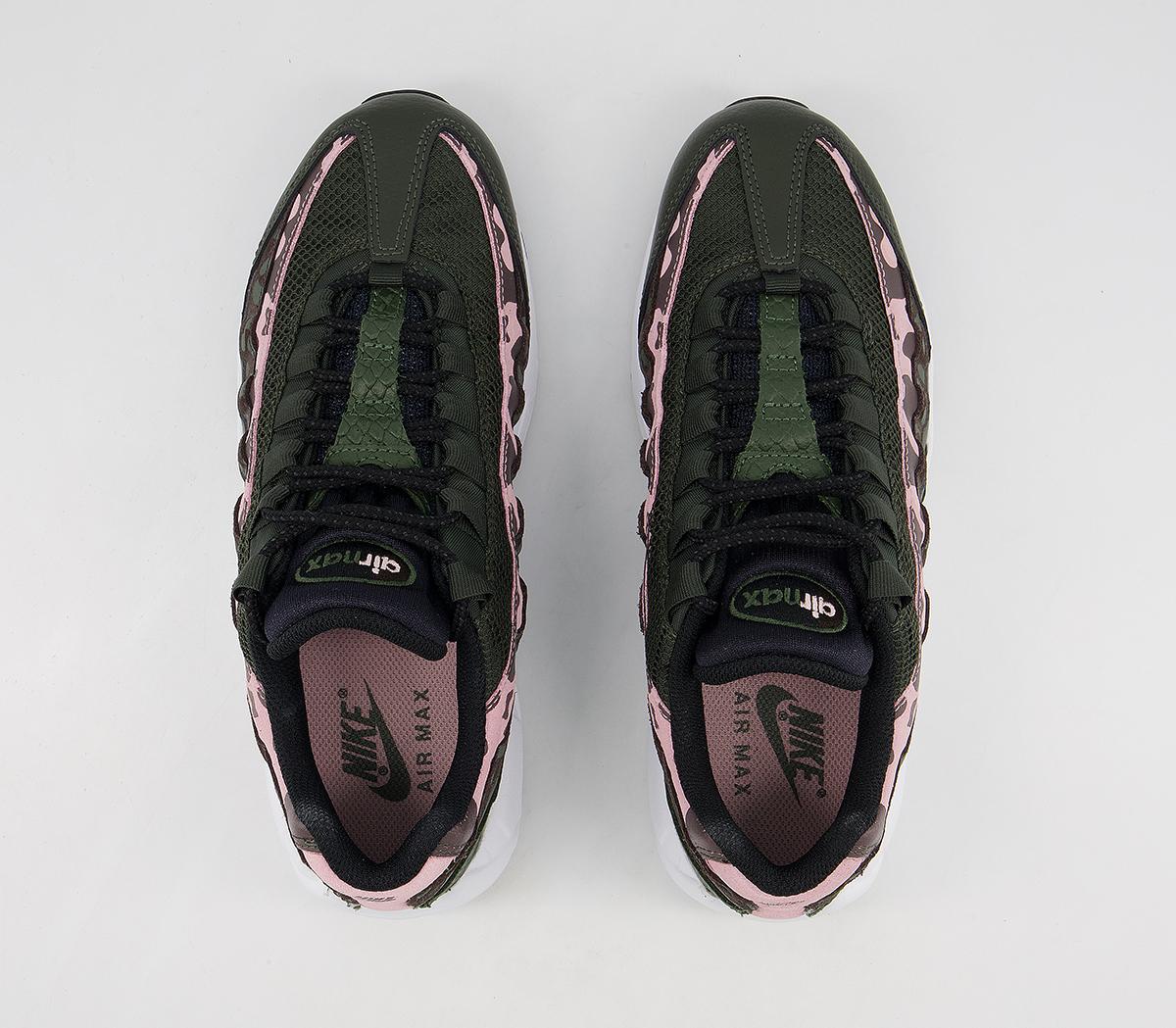 Nike Air Max 95 Trainers Nike Air Max 95 Trainers Brown Basalt Black Sequoia Pink Glaze