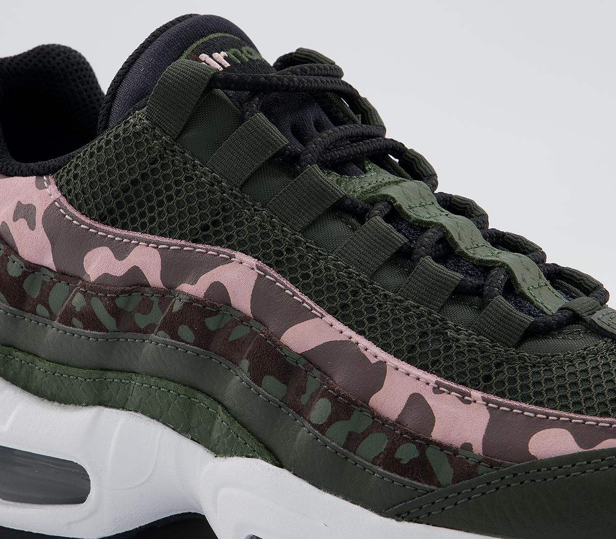 Nike Air Max 95 Trainers Nike Air Max 95 Trainers Brown Basalt Black Sequoia Pink Glaze