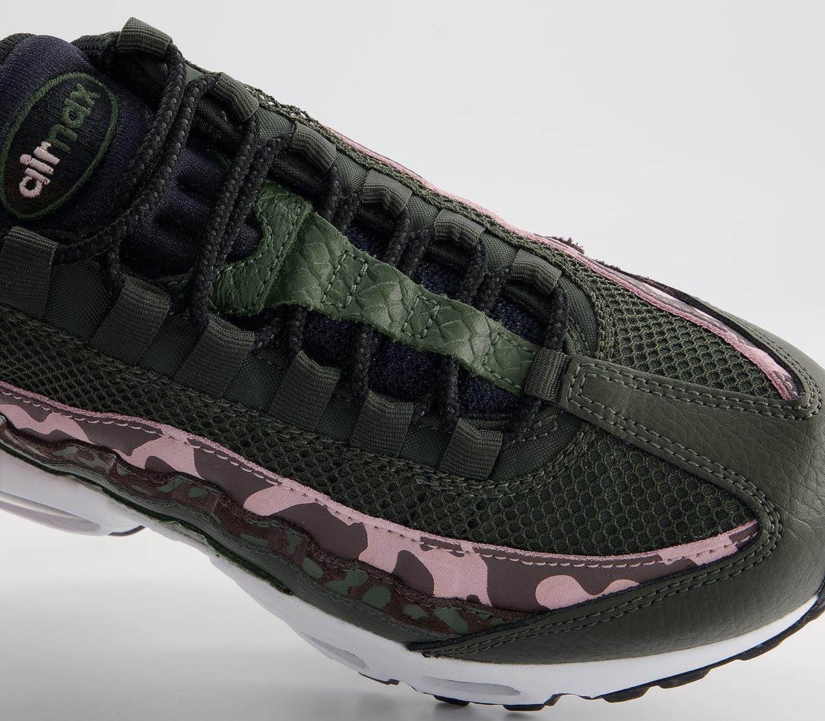 Nike Air Max 95 Trainers Nike Air Max 95 Trainers Brown Basalt Black Sequoia Pink Glaze