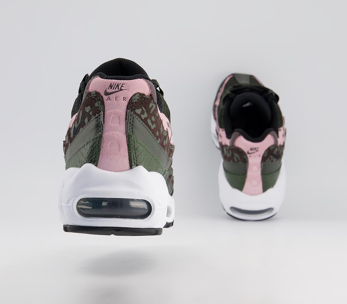 Nike Air Max 95 Trainers Nike Air Max 95 Trainers Brown Basalt Black Sequoia Pink Glaze