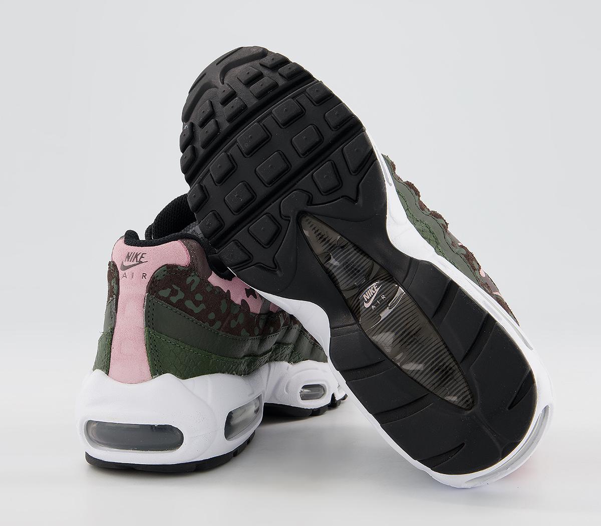 Nike Air Max 95 Trainers Nike Air Max 95 Trainers Brown Basalt Black Sequoia Pink Glaze