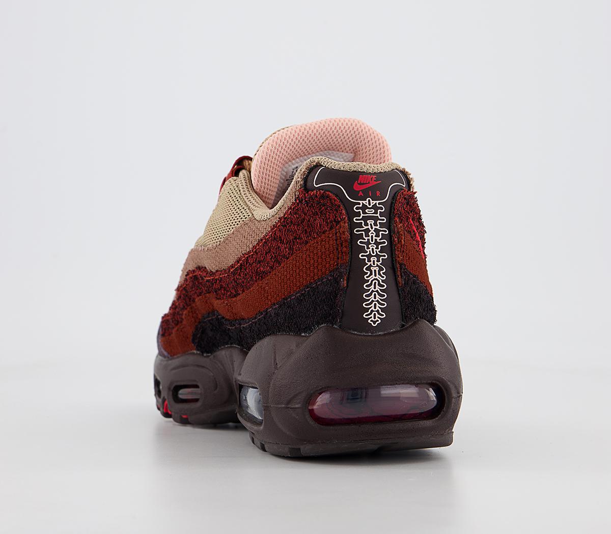 NikeAir Max 95 TrainersBrown Basalt Univ Red Oxen Brown Mars Stone