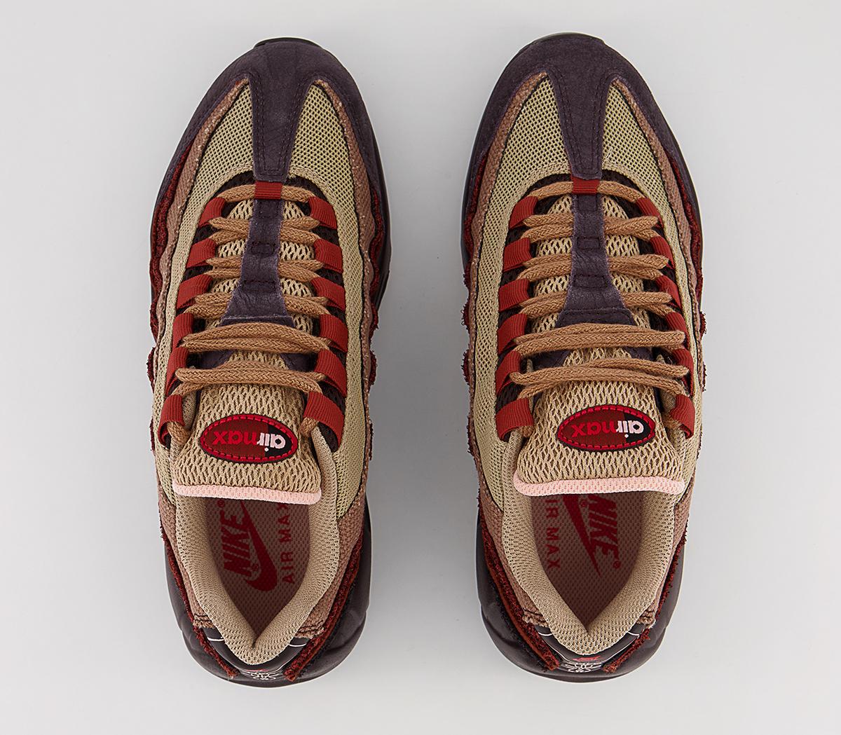 NikeAir Max 95 TrainersBrown Basalt Univ Red Oxen Brown Mars Stone