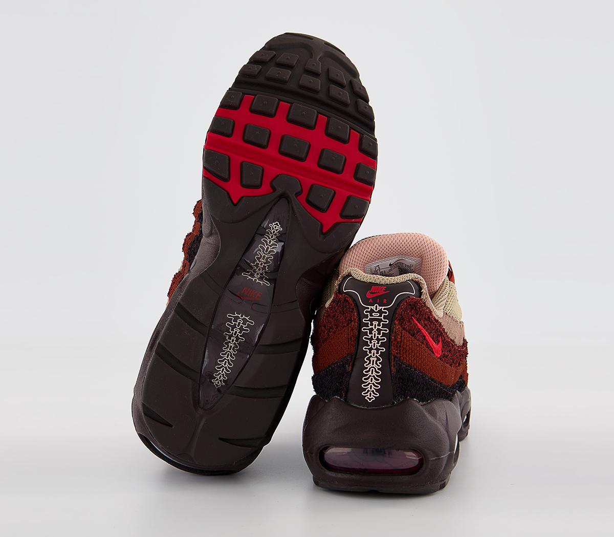 NikeAir Max 95 TrainersBrown Basalt Univ Red Oxen Brown Mars Stone