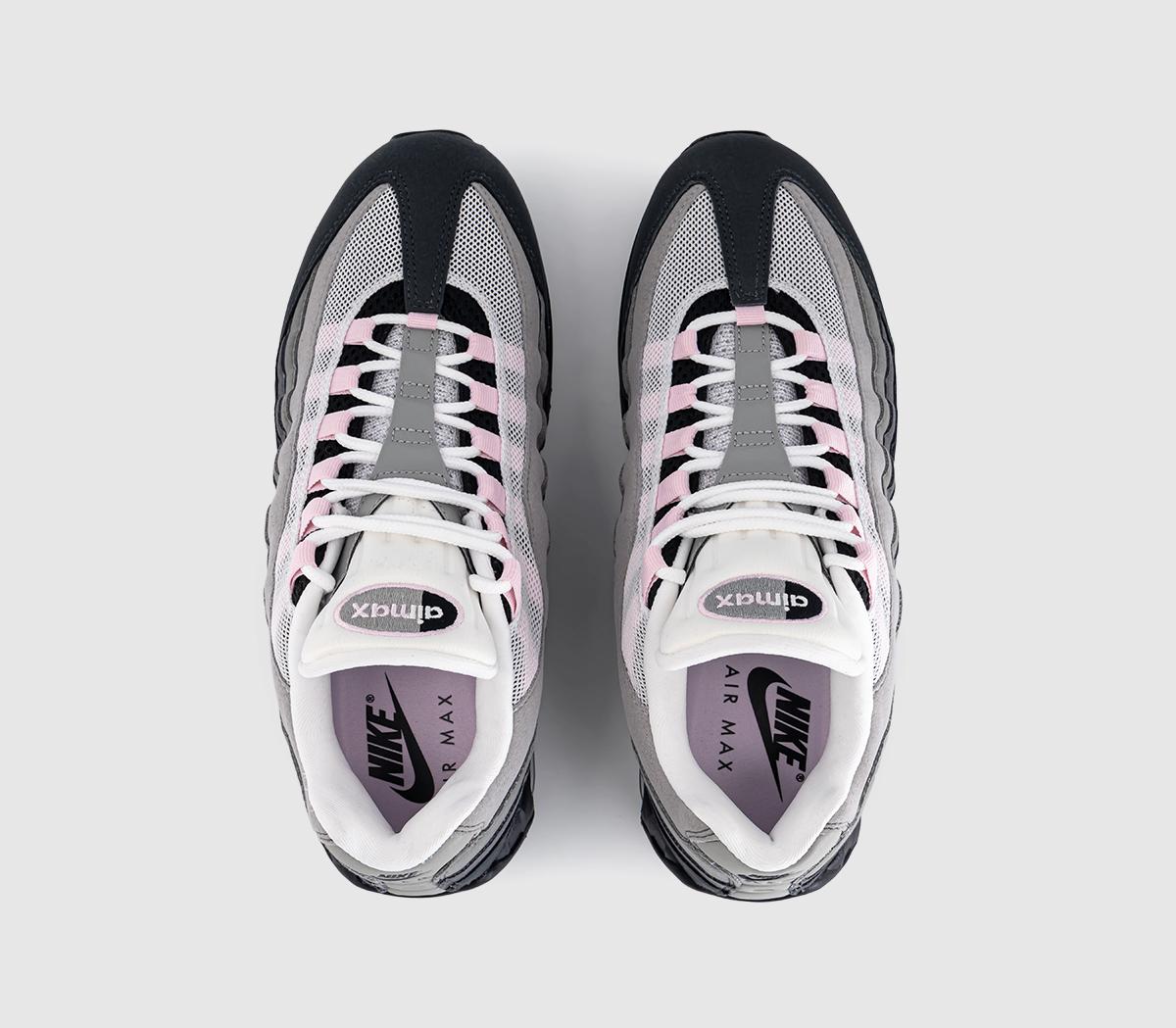 NikeAir Max 95 TrainersBlack Pink Foam White Reflect Silver Anthracite Lt