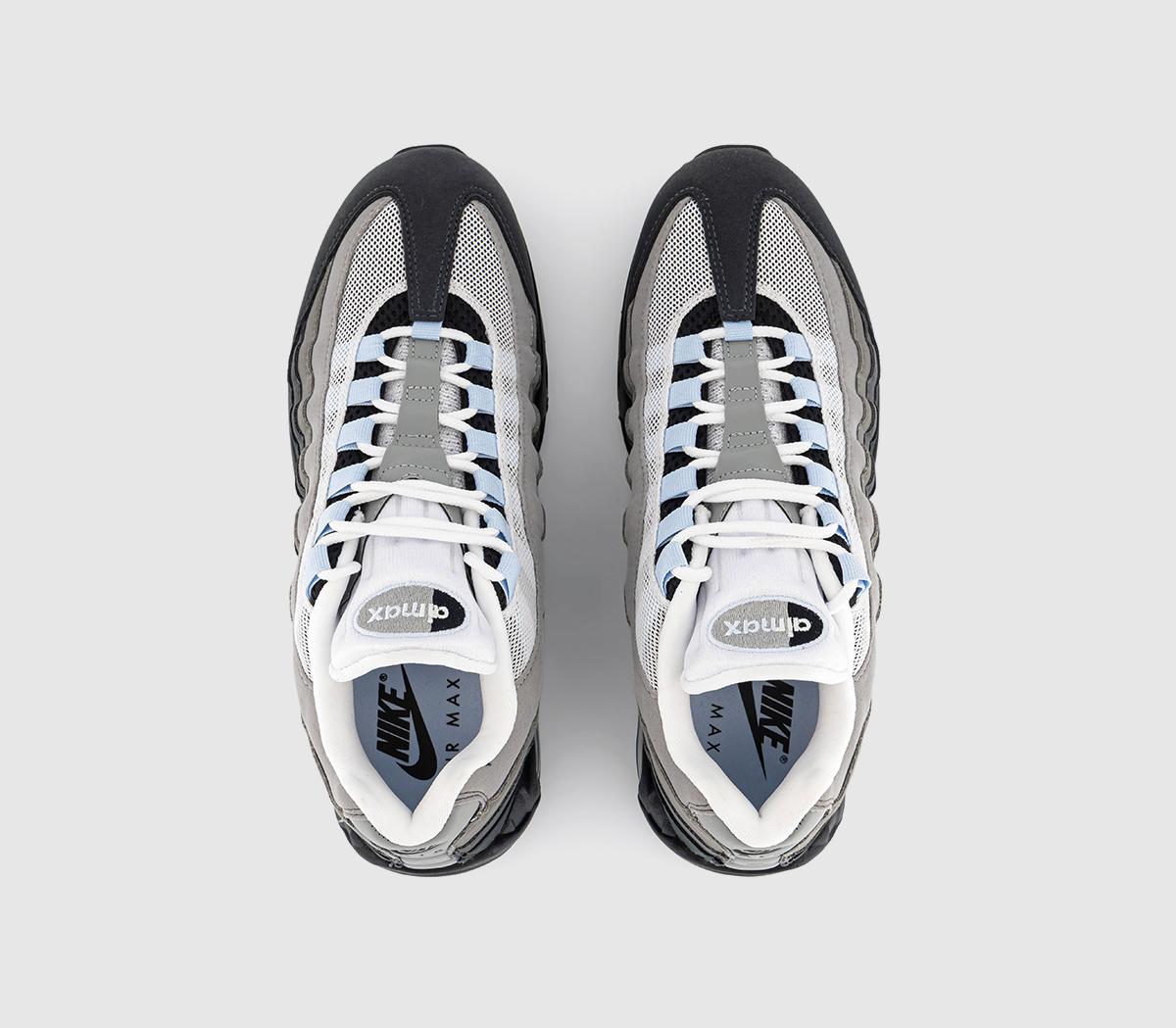 NikeAir Max 95 TrainersBlack Blue Tint White Medium Grey Anthracite Light