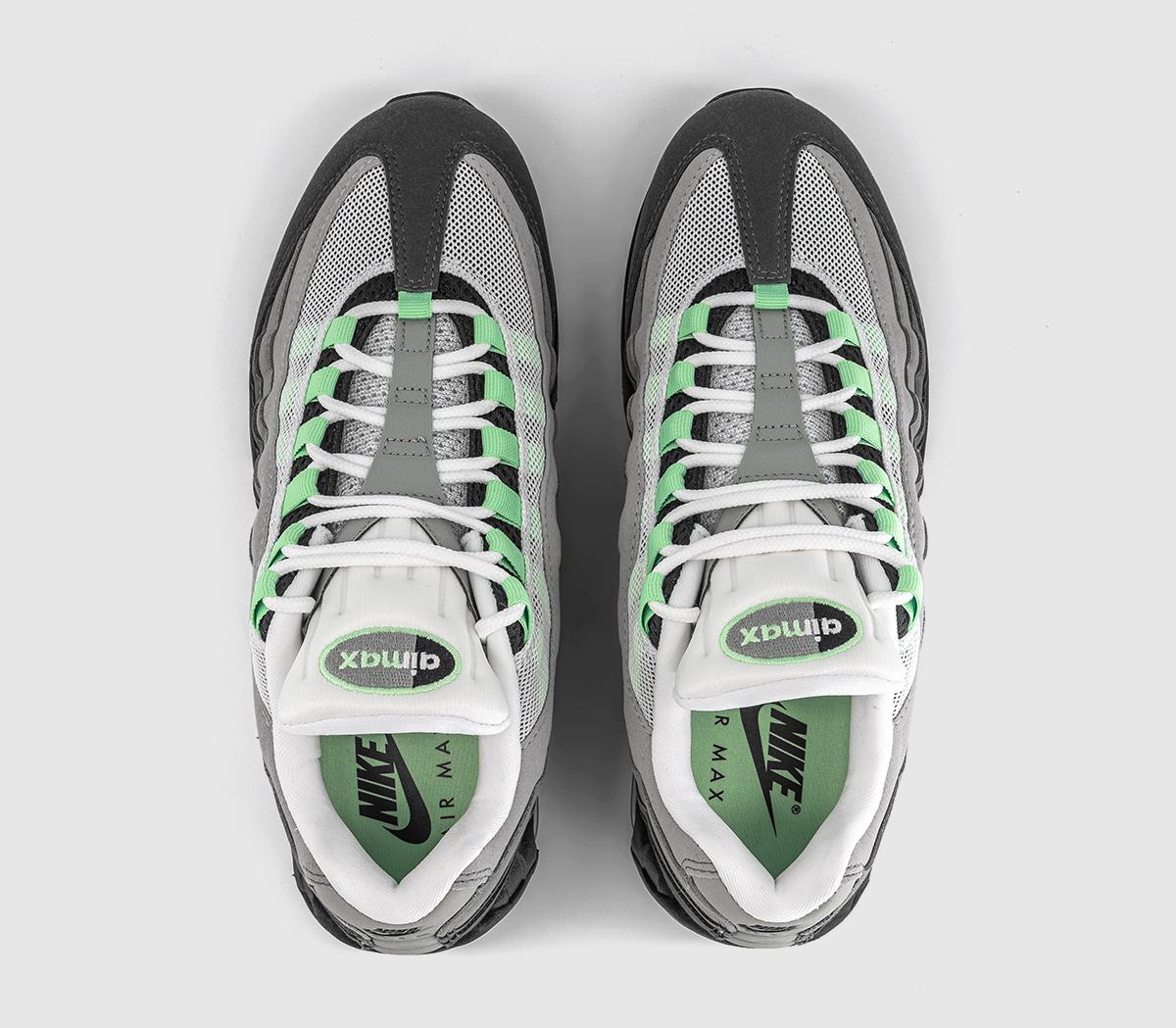 NikeAir Max 95 TrainersBlack Fresh Mint White Medium Grey